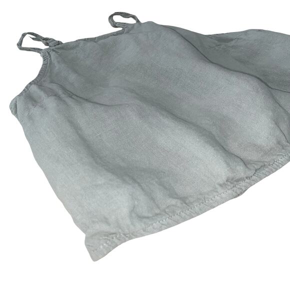 Linen Backless Tank by ZARA in Sage Green - Picture 3 of 7